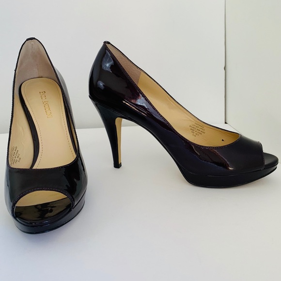 Enzo Angiolini Patent Leather Peep Toe Pump - Picture 2 of 7
